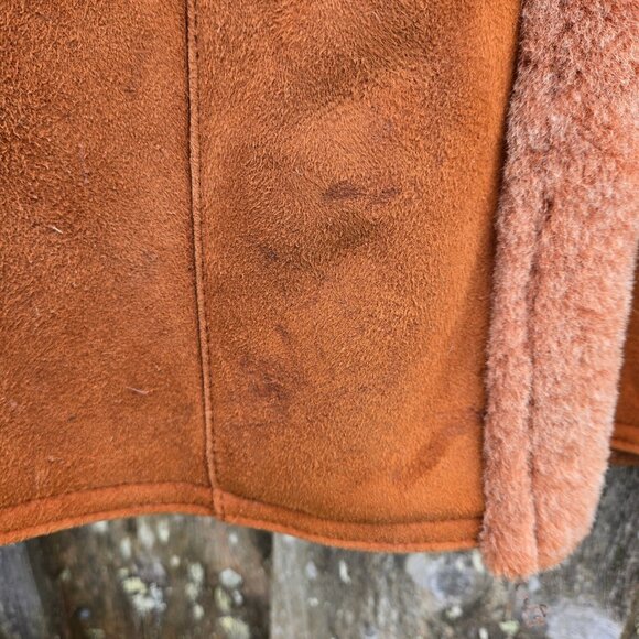 Vintage Turkis Tukku Penny Lane Shearling Sheepskin Coat Womens L Full Length - Picture 6 of 14